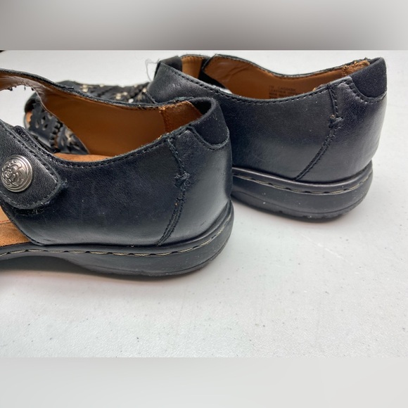 Cobb Hill by New Balance BLK Leather Fisherman Sandals, 7W Fall Sale - Picture 6 of 10